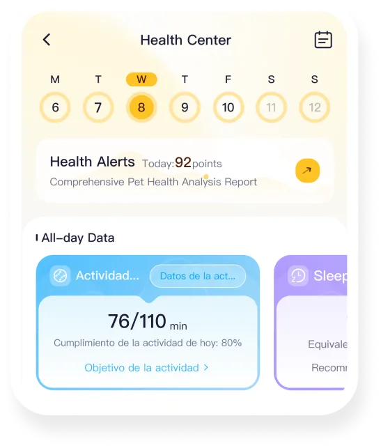Coolpet health center app screen